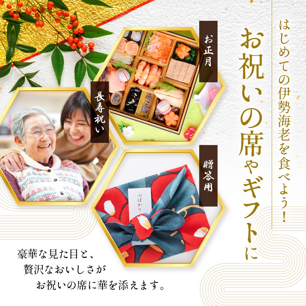 伊勢海老 千葉県産 活〆生冷凍 天然 3尾入